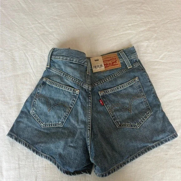 Levi's Blue Denim Shorts - Picture 2 of 3